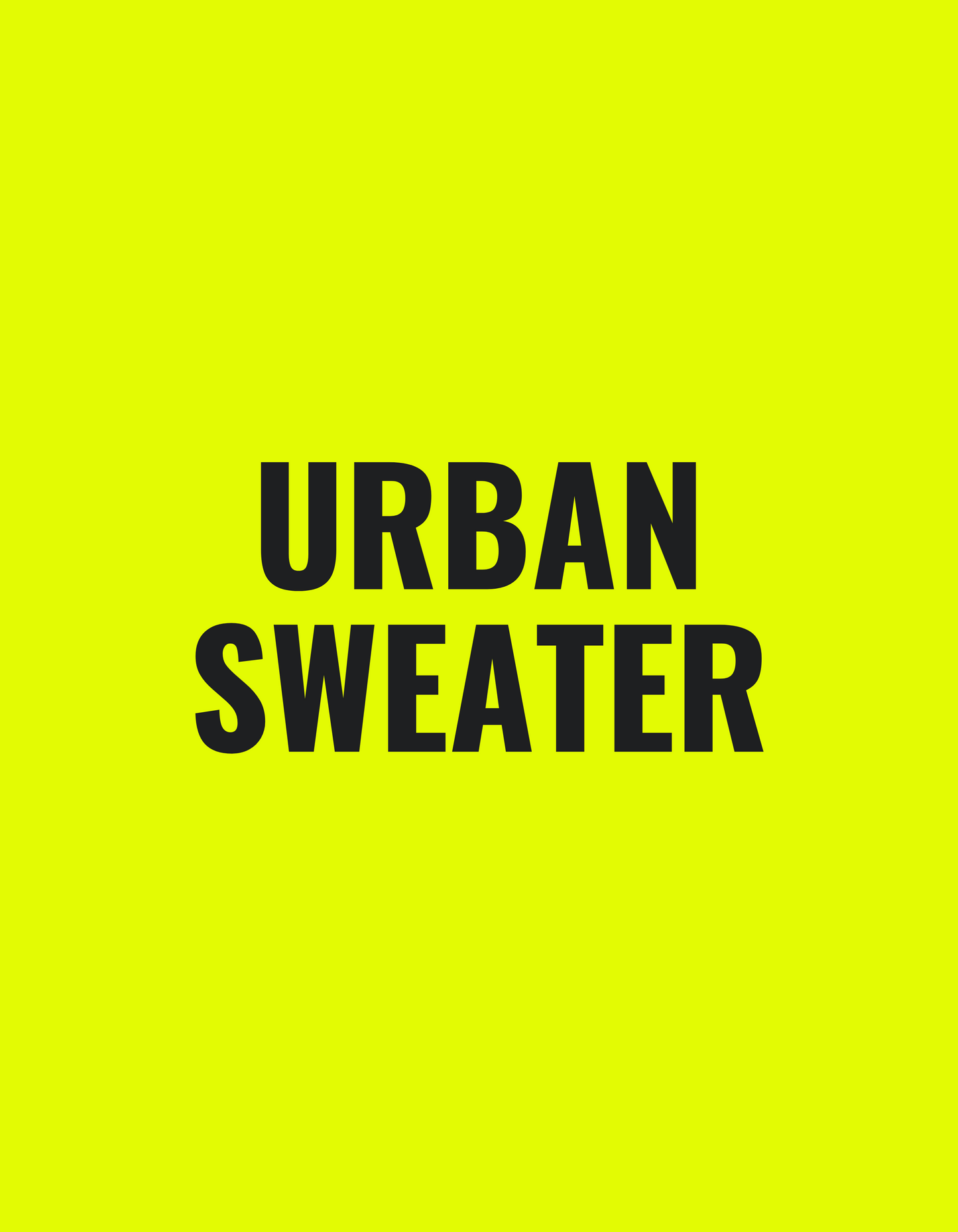 SUBERB. urban sweater