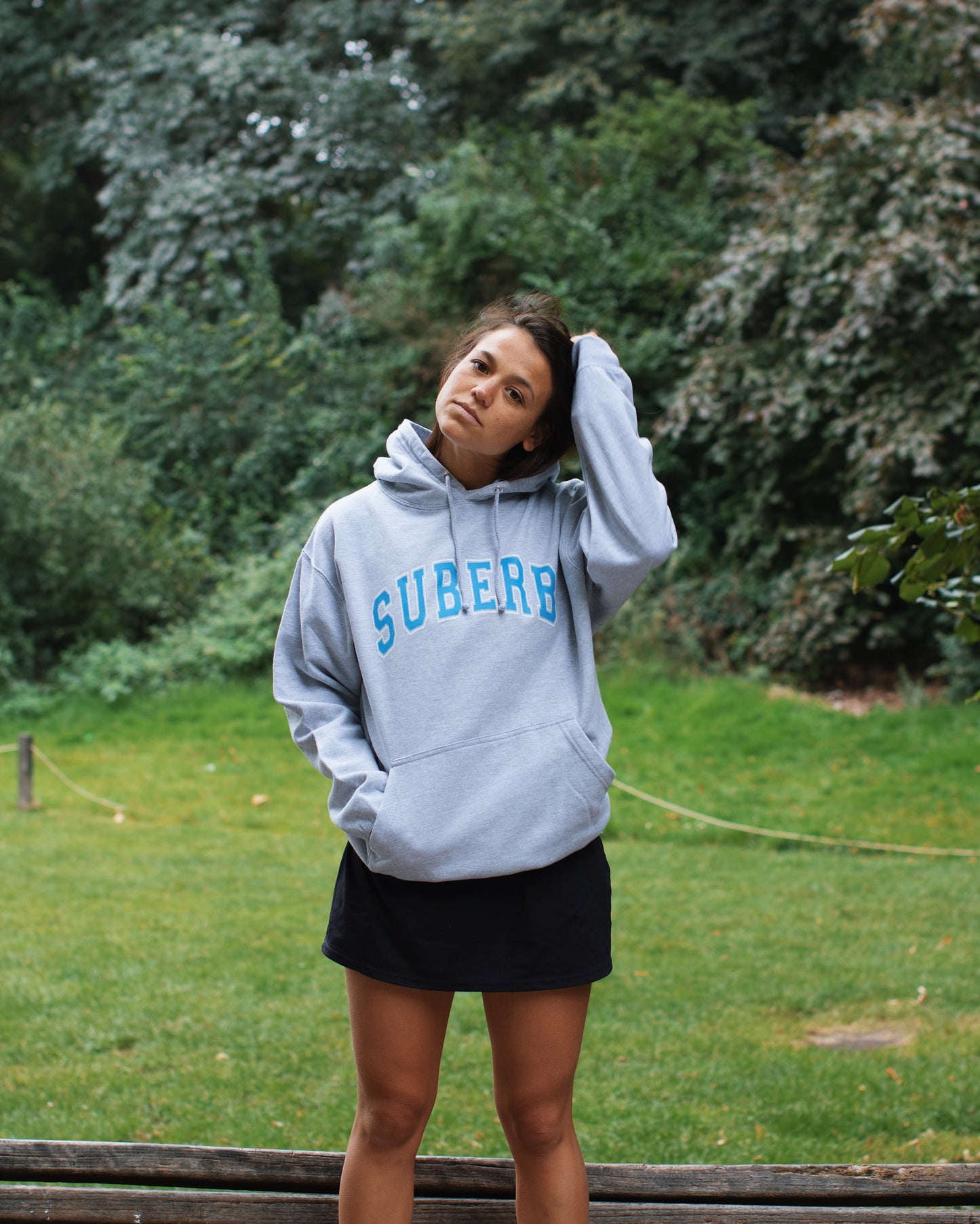 SUBERB. varsity hoodie